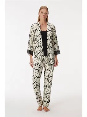 Anıl Kadın Sabahlık, Atlet ve Pantolon Takım Anıl 11419